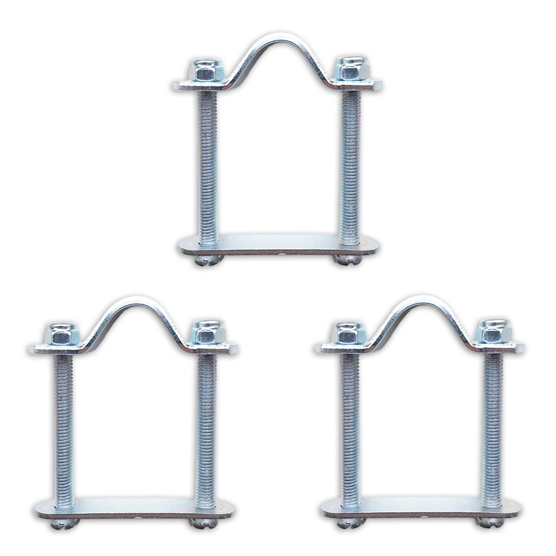 LYNX Lynx Montageset voor fietskrat - Verzinkt - Set van 3