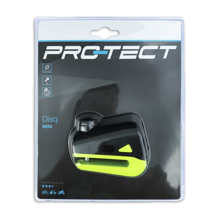 PRO-TECT Pro-Tect Schijfremslot - Disq Mini - Geel - In tasje