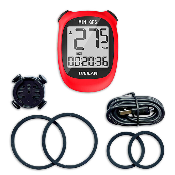 MEILAN Meilan Fietscomputer GPS M3 Mini rood