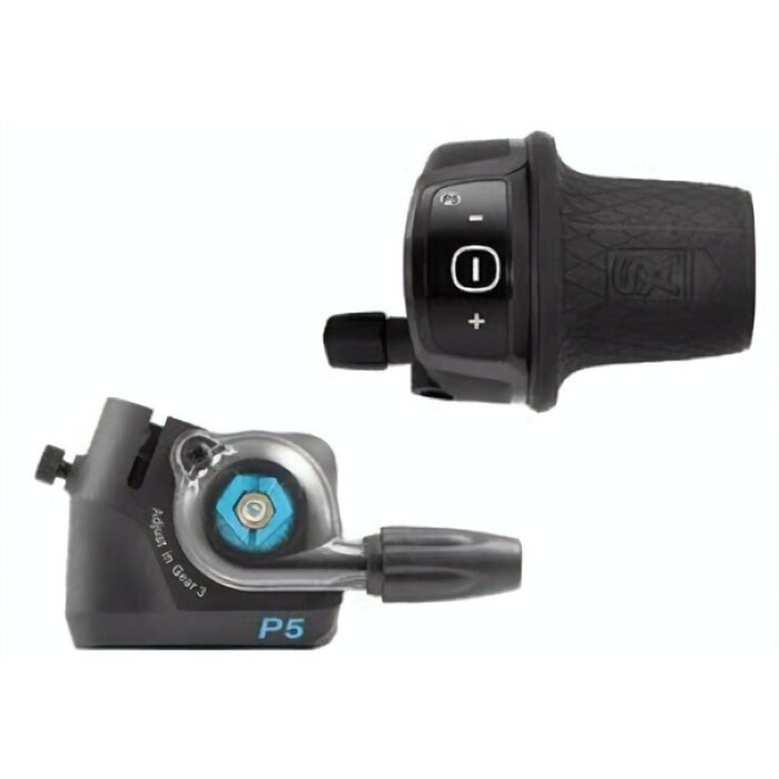 Sunrace Sunrace Twist shifter - 5 speed - Met clickbox en kabel 170cm - Past op Sram S5