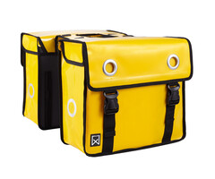 Willex Dubbele Fietstas Bisonyl Geel 52L