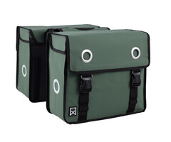 Willex Dubbele Fietstas Bisonyl Groen 40L