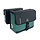 Willex Dubbele Fietstas - Business - Groen/zwart - 40L