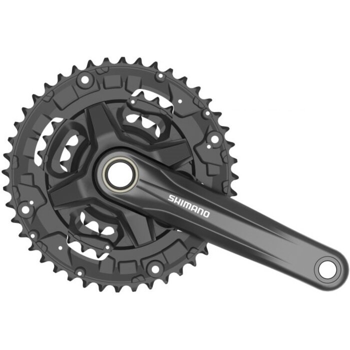 Shimano Shimano Crankstel - 6/7/8 speed - Tourney FC-TY501 - Met 175mm crankarm - 48x38x28T - Zwart