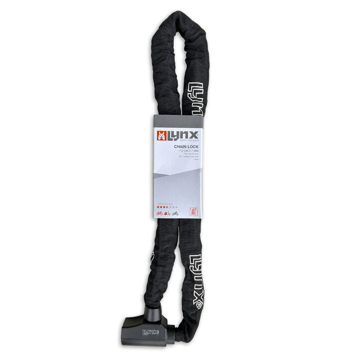 LYNX Lynx Fiets Kettingslot - ART1 - 110cm - MBT4314 - Zwart