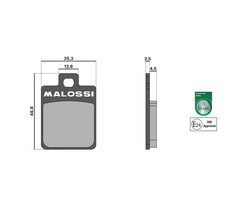 Malossi Remblokken Sport | Vespa LX / S - Zip 4T