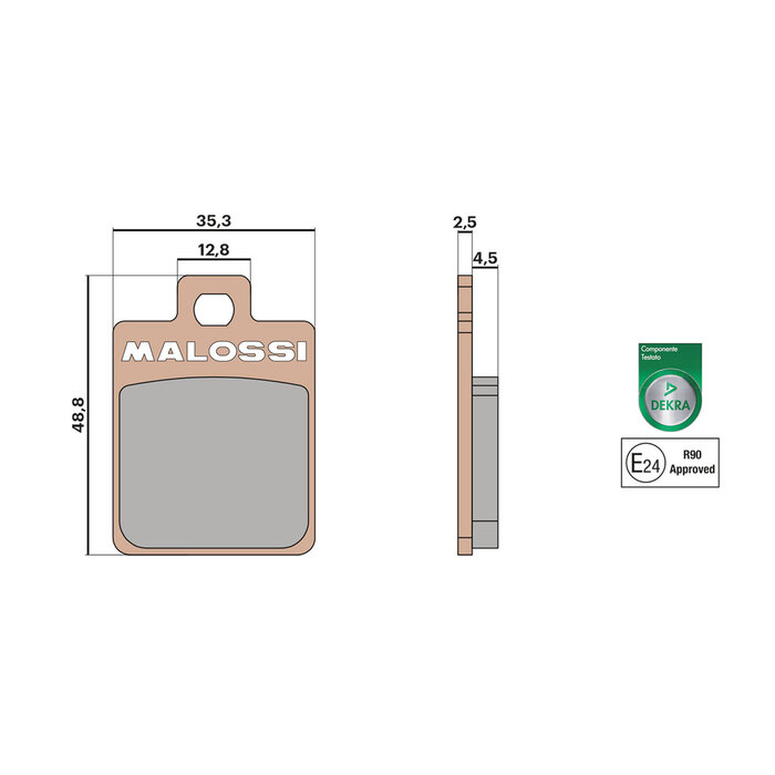 Malossi Malossi Remblokken - MHR Synth - Vespa LX / S - Zip 4T