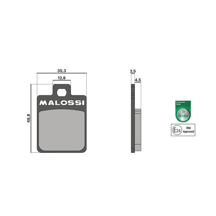 Malossi Malosssi Remblokken - Sport - Vespa LX / S - Zip 4T