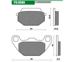 Newfren Remblokset FD0269
