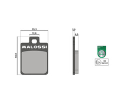 Malossi Remblokken Sport | Vespa LX / S - Zip 4T