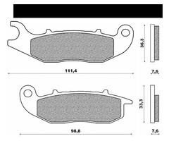 Newfren Remblokset FD0444