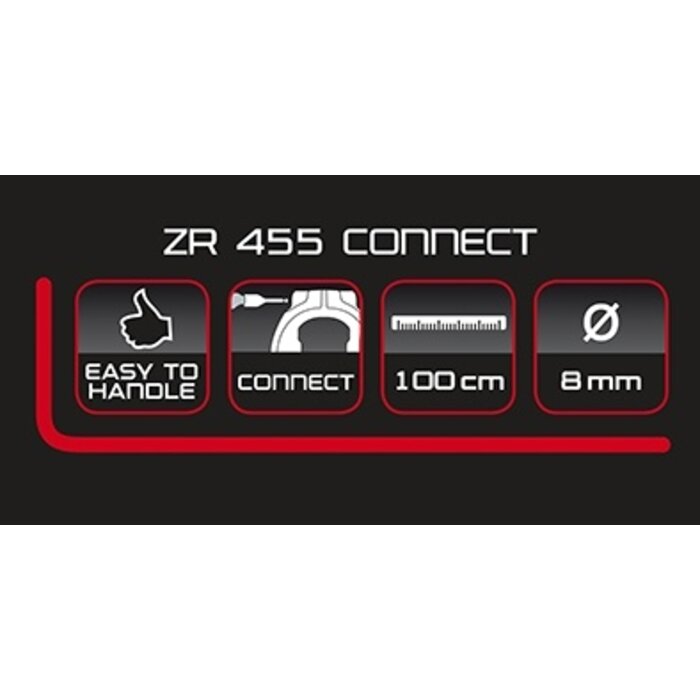 Trelock Trelock insteekketting ZR455 Connect - 100cm - ø8mm - Zwart