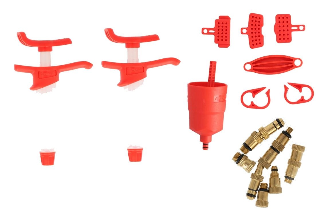 Edge Ontluchtingsset schijfrem Edge - Luxe - met metalen adapterset