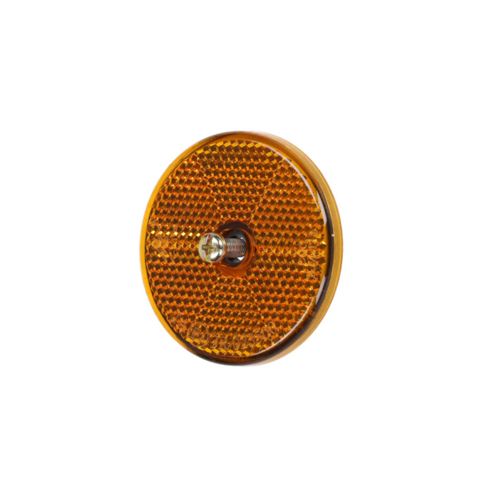 reflector - rond - 60mm - universeel - oranje