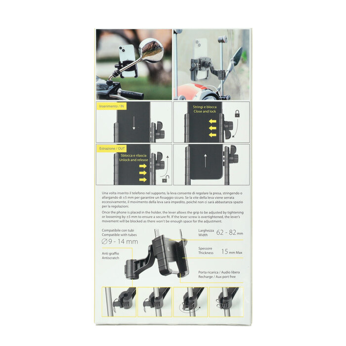 houder lampa telefoon universeel spiegelbevestiging