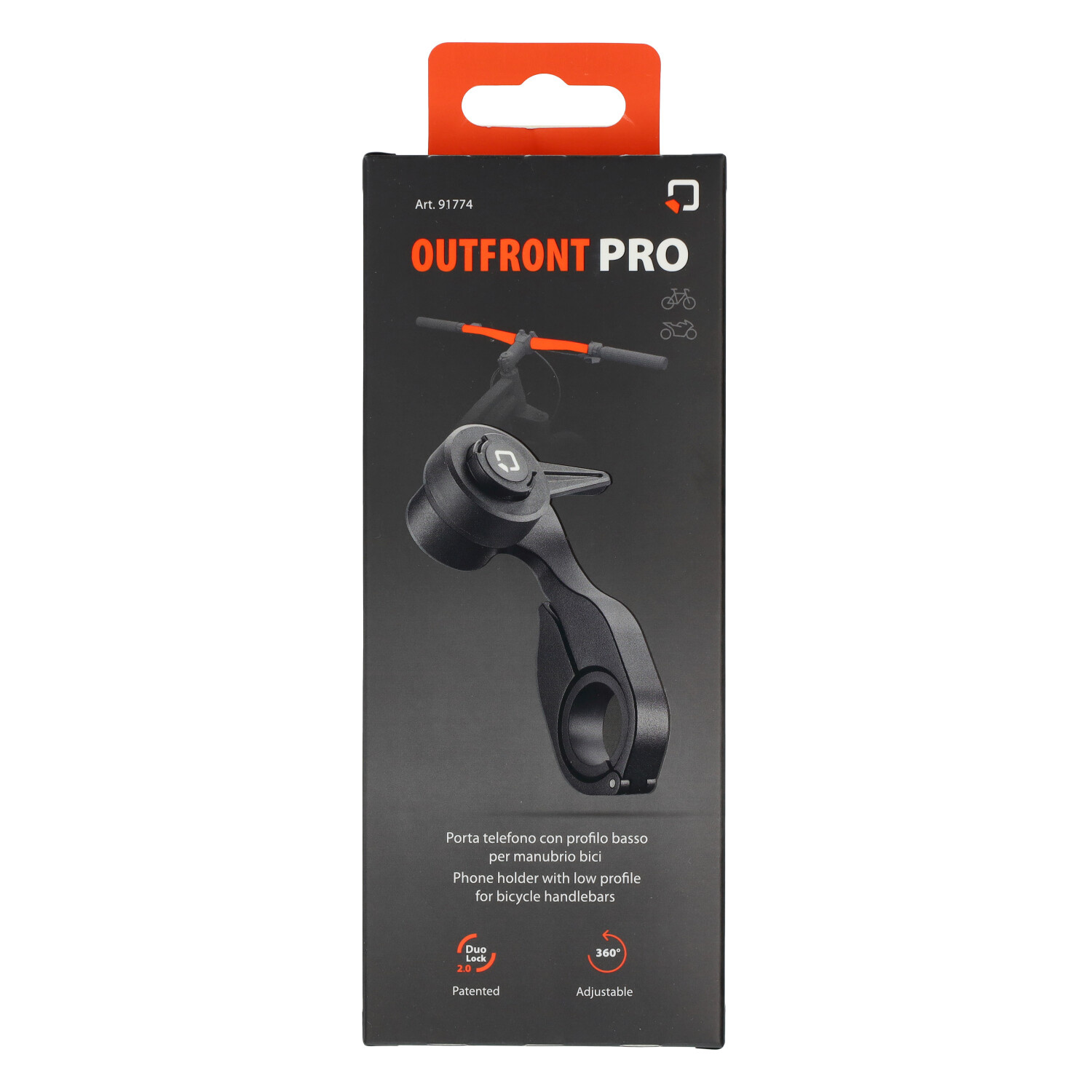 houder lampa fiets stuur telefoon