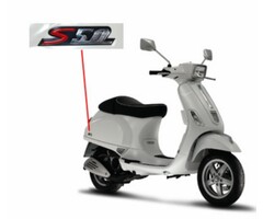 sticker Piaggio origineel woord [s50] rechtsachter smoke vespa S 673280