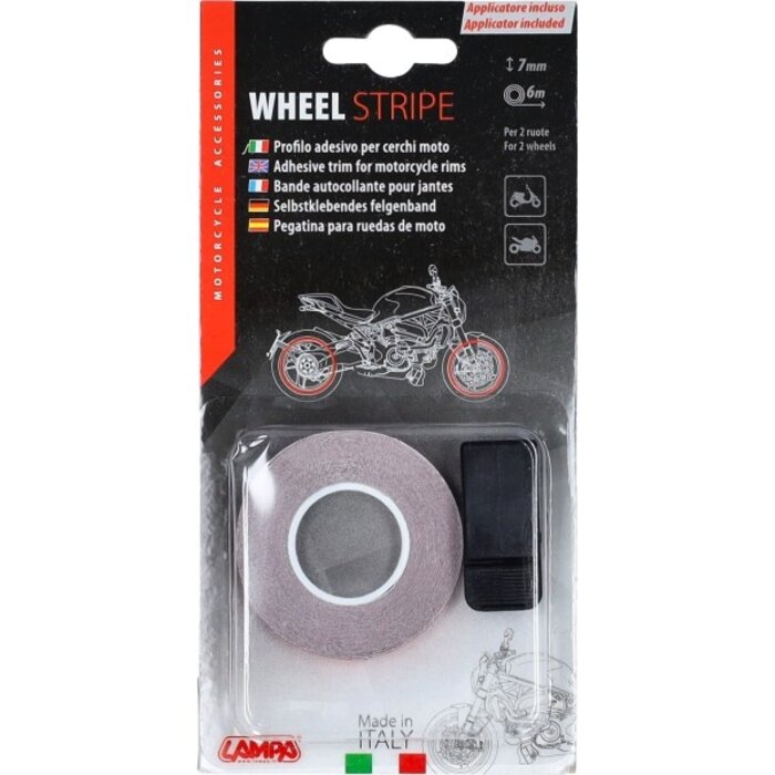 sticker lampa wielbies reflecterend 7mm rood 90529