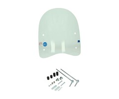 windscherm Regia met bevestigingsset universeel laag (made in EU) helder scootmobiel