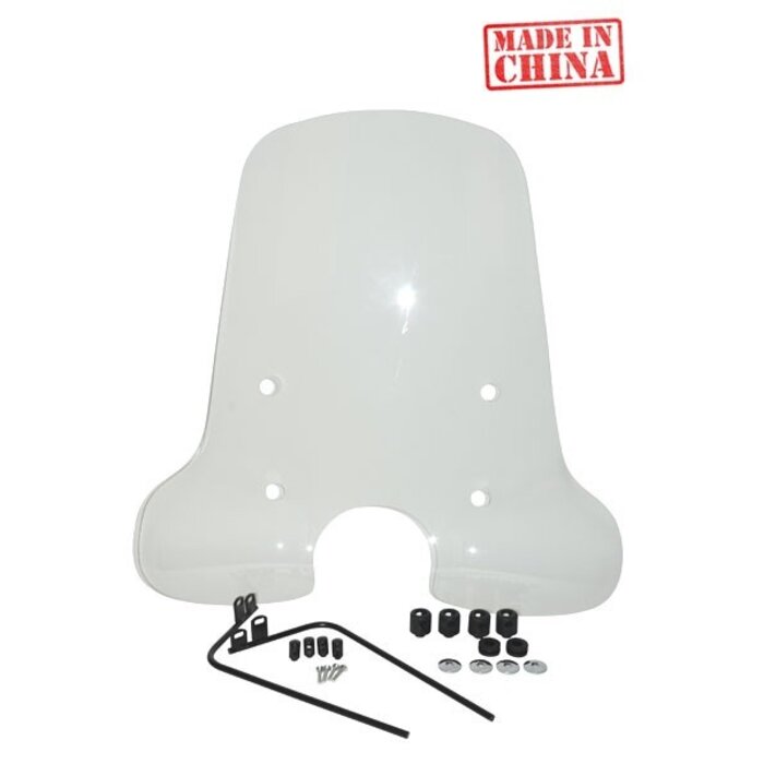 windscherm DMP met bevestigingsset hoog helder agm Retro, BTC Grande Retro Old, china retro/torino, grande retro