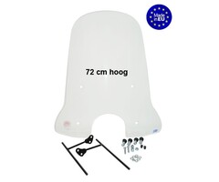 windscherm Regia met bevestigingsset hoog (made in EU) AGM swan/ riva2/tres 72cm helder btc, BTC Milano, turbho RP-50