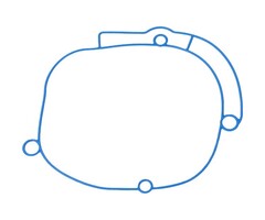 pakking trans deksel polini sco piaggio 2t 255.0002