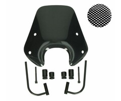 windscherm Regia met bevestigingsset laag (made in EU) 30cm carbon zip2000