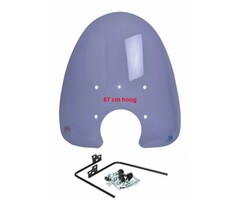 windscherm Regia met bevestigingsset hoog (made in EU) Grande retro 67cm smoke cello/allo, china retro/torino