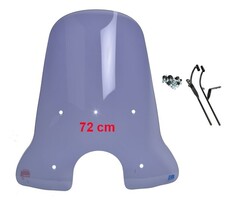 windscherm Regia met bevestigingsset hoog ronde koplamp smoke (made in EU) BTC Riva, china lx/napoli, gts toscana, vx50