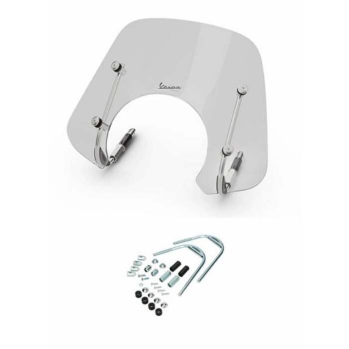 windscherm Piaggio origineel met bevestigingsset laag 2022-2023 Euro-5 smoke gts 300 1b010564