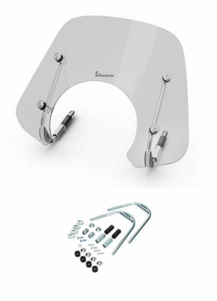 windscherm Piaggio origineel met bevestigingsset laag 2022-2023 Euro-5 smoke gts 300 1b010564