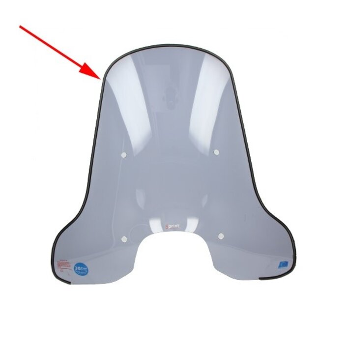 sierstrip Regia windscherm (made in EU) rubber 2m zwart bromfiets, motorfiets, scooter, universeel