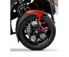 sticker Piaggio origineel voorwiel Piaggio rood mp3 530 HPE 2h005176000a1