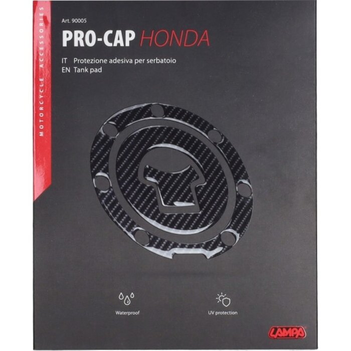 sticker lampa tankdop carbon honda 90005