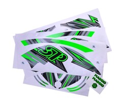 stickerset GP1 (alle piaggio modellen) groen fluor 16-delig zip 2t , zip 4t