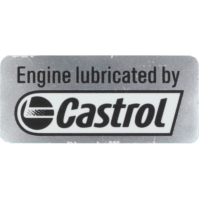 sticker Piaggio origineel woord [castrol] 2h002046