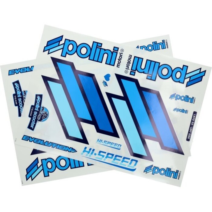 stickervel polini set team 48x34cm blauw 24pcs zip sp 225.030