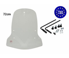 windscherm Regia met bevestigingsset hoog (made in EU) 72cm helder cs50, speedy, turbho CD-50, turbho CD-50N, v-clic