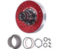 koppeling poelieset malossi mhr aluminium lang blok 128mm minarelli hor+vert, sco aprilia, sco malaguti, sco yamaha 6114590
