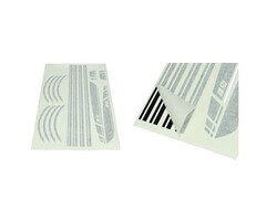 stickerset sport euro-2/4/5 AMG zwart glans 16-delig primavera, sprint