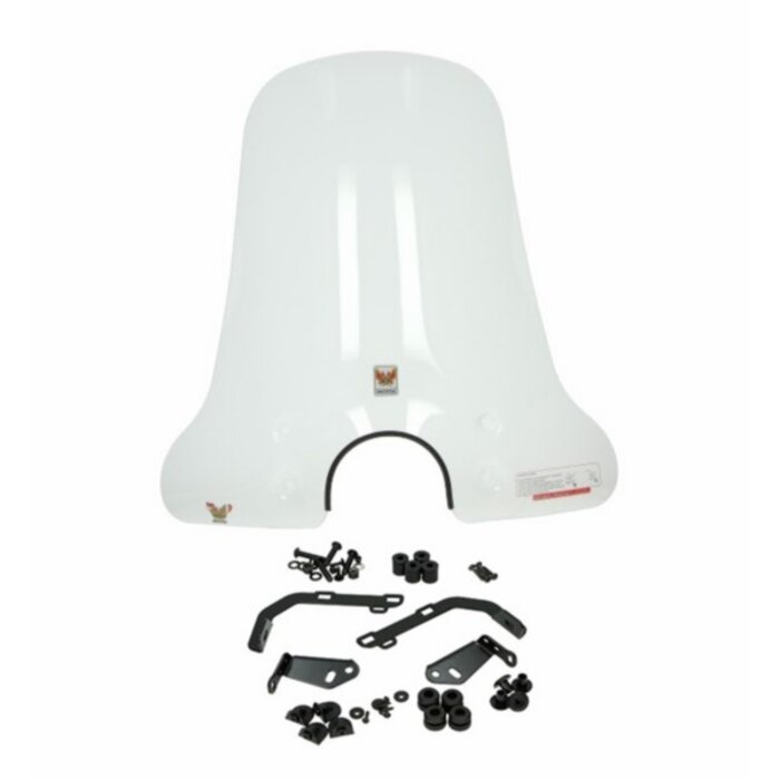 windscherm isotta met bevestigingsset hoog ronde koplamp helder agm VX50, BTC Riva, china lx/napoli, gts toscana