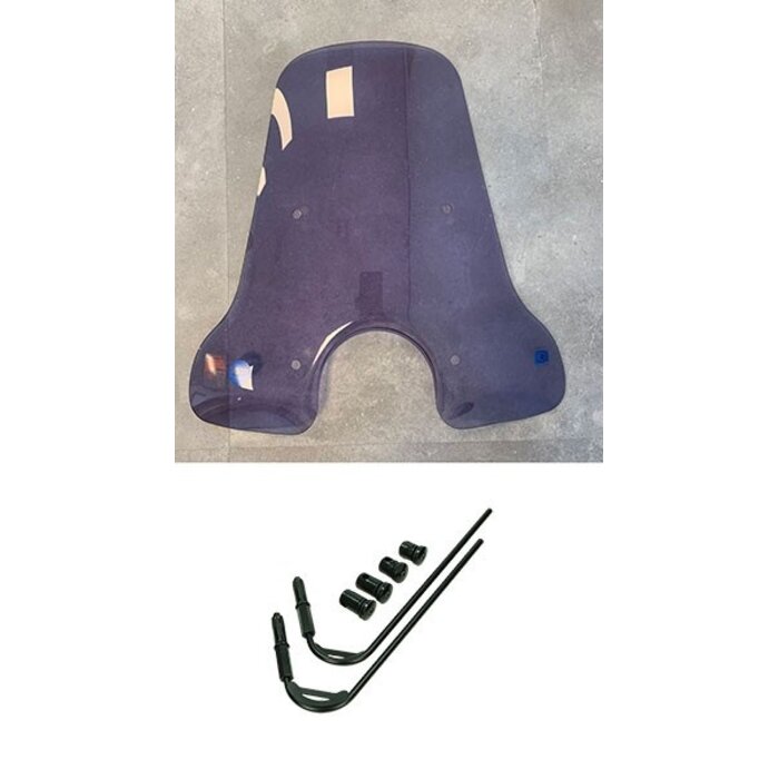 windscherm Regia met bevestigingsset hoog (made in EU) tot 2022 smoke vespa, gts 250cc, gts alle mod., gts super 300cc