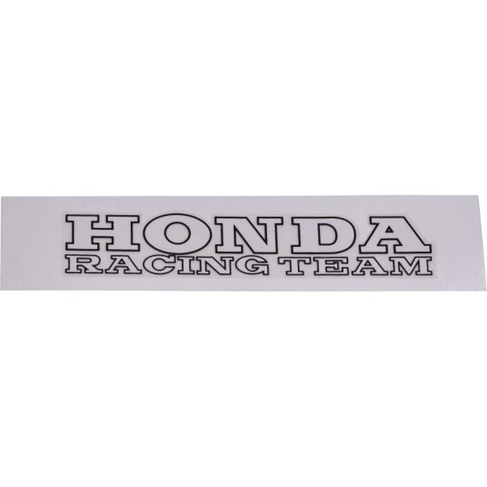 sticker racing team wit/zwart honda
