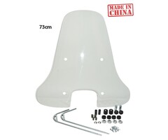 windscherm DMP met bevestigingsset hoog 73cm helder vespa S