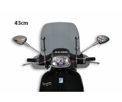 windscherm malossi met bevestigingsset 43cm smoke sprint 4516342