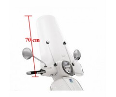 windscherm Piaggio origineel hoog + bevestigingsset tot 2022 70cm gt 200cc, gts, gts 125cc, gts alle mod., gts super 300cc 654451