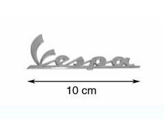 sticker Piaggio origineel woord [vespa] voorscherm 10cm chroom gts, lx, primavera, sprint 656219