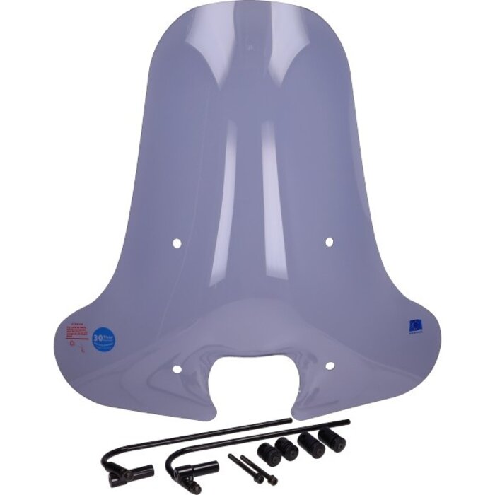 windscherm Regia met bevestigingsset (made in EU) hoog 72cm smoke zip2000