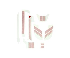 sticker Piaggio origineel racing sixties wit sprint 2h00383600a1