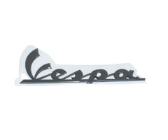 sticker Piaggio origineel woord [vespa] zijscherm smoke lx, sprint, vespa S 2h000926